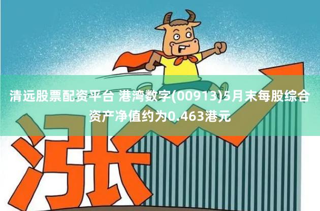 清远股票配资平台 港湾数字(00913)5月末每股综合资产净值约为0.463港元