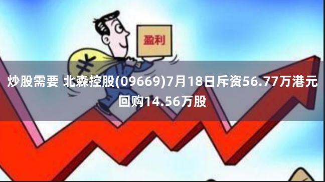 炒股需要 北森控股(09669)7月18日斥资56.77万港元回购14.56万股