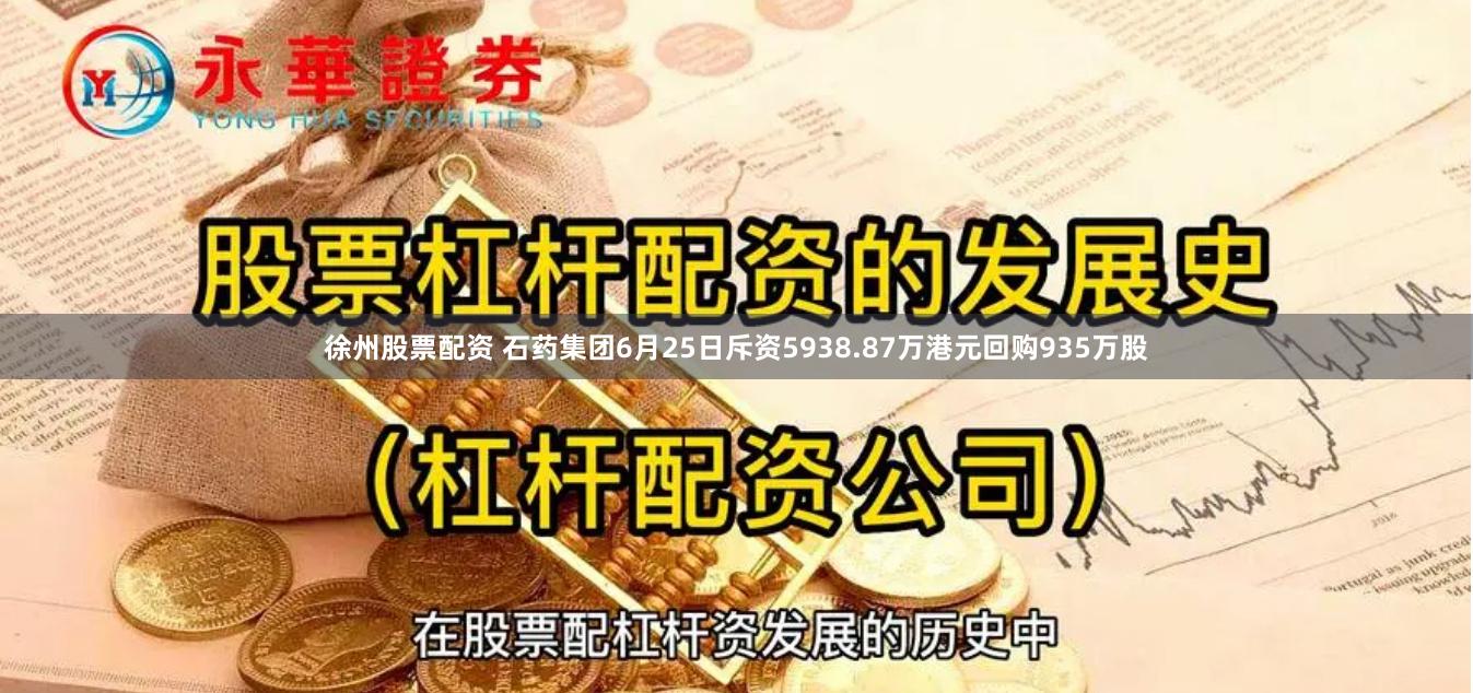 徐州股票配资 石药集团6月25日斥资5938.87万港元回购935万股