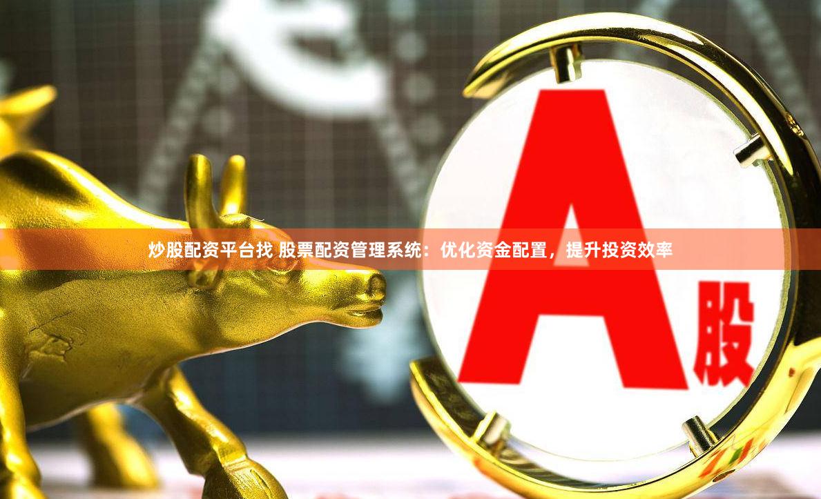 炒股配资平台找 股票配资管理系统：优化资金配置，提升投资效率